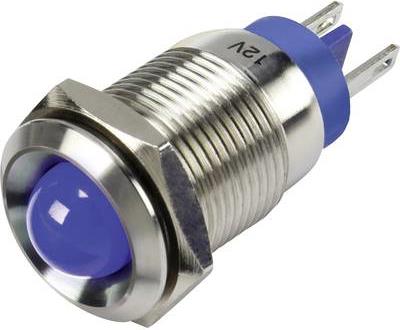 TRU COMPONENTS LED-Signalleuchte Blau 12 V/DC GQ16B-D/B/12V/S (1302099)