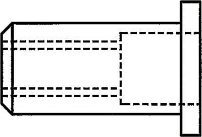 Gesipa Blindnietmutter A2 M8x11x17,0 Standard KS 0,25-3,5mm (Pack mit 100 St) (1455448)