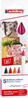 edding 4600 warm Textilmarker farbsortiert 1,0 mm, 5 St. (4-4600-5999)