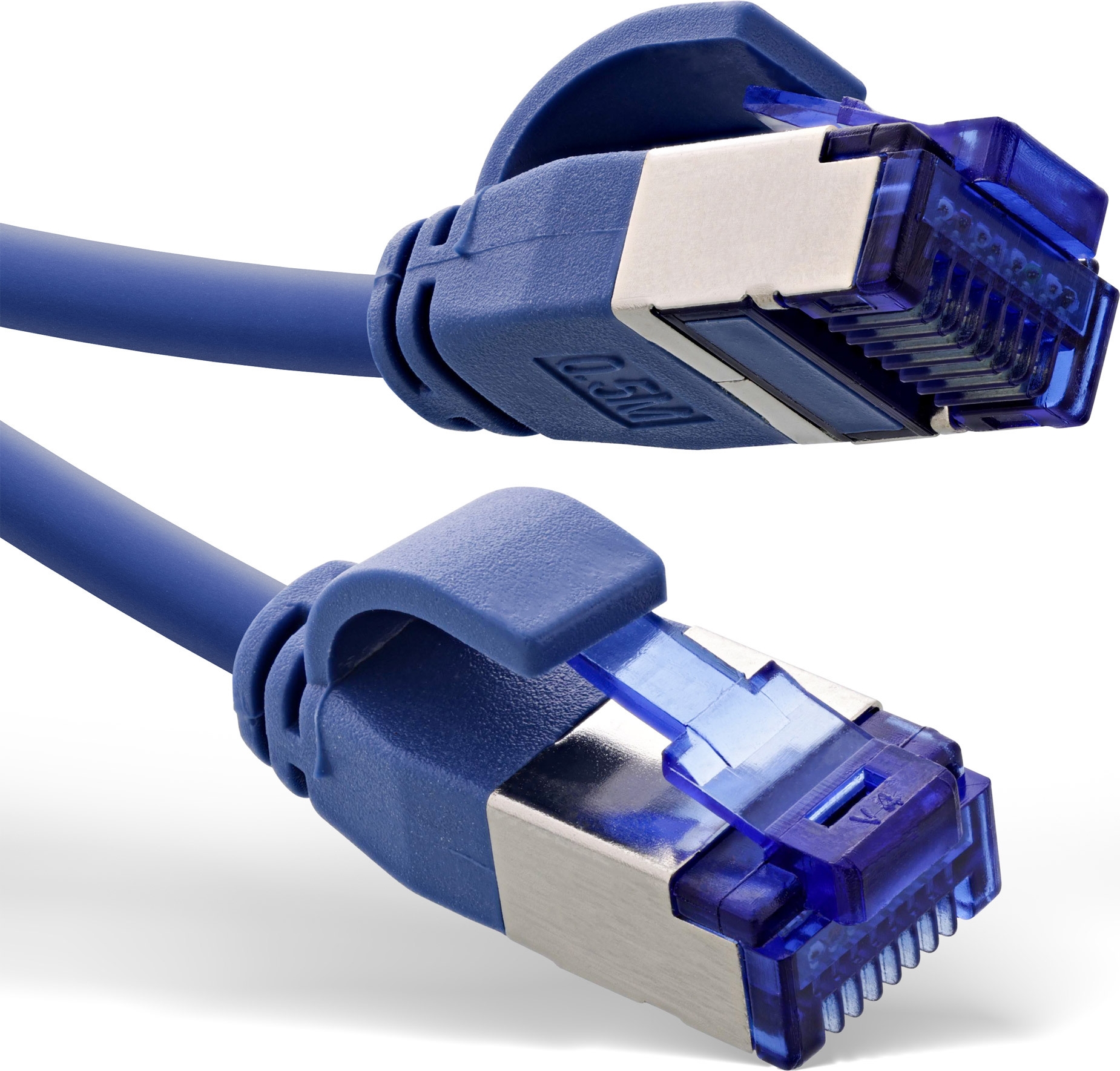 InLine® Patchkabel Slim, Cat.6A, S/FTP, TPE (LSZH) flexibel, PoE, blau, 20m (74920B)