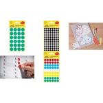 AVERY Zweckform Klebepunkte 59994 schwarz, rot, blau, grün, gelb, weiß, leuchtrot, leuchtgrün (59994)