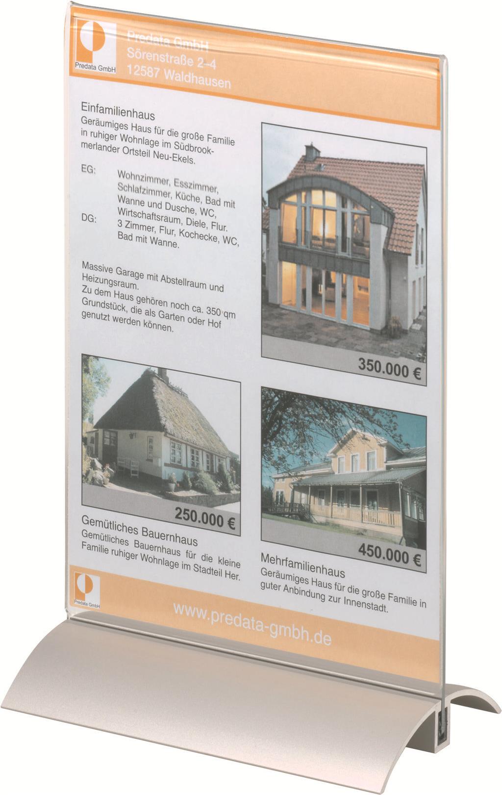 DURABLE PRESENTER A5 Tischaufsteller Transparent