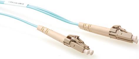 ACT 0.25 meter LSZH Multimode 50/125 OM3 fiber patch cable duplex with LC connectors. Lc/lc 50/125 duplex om3 0.25m (RL9652)