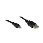 GoodConnections USB 2.0 A > Mini-B 5-pin(ST-ST) 1,8m Adapterkabel Schwarz (3310-AM2)
