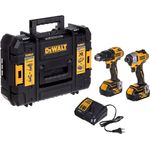 ELEKTROWERKZEUG COMBO DEWALT DCK2062M2T (DCD709+DCF809) 18V 2X4,0AH (DCK2062M2T-QW)