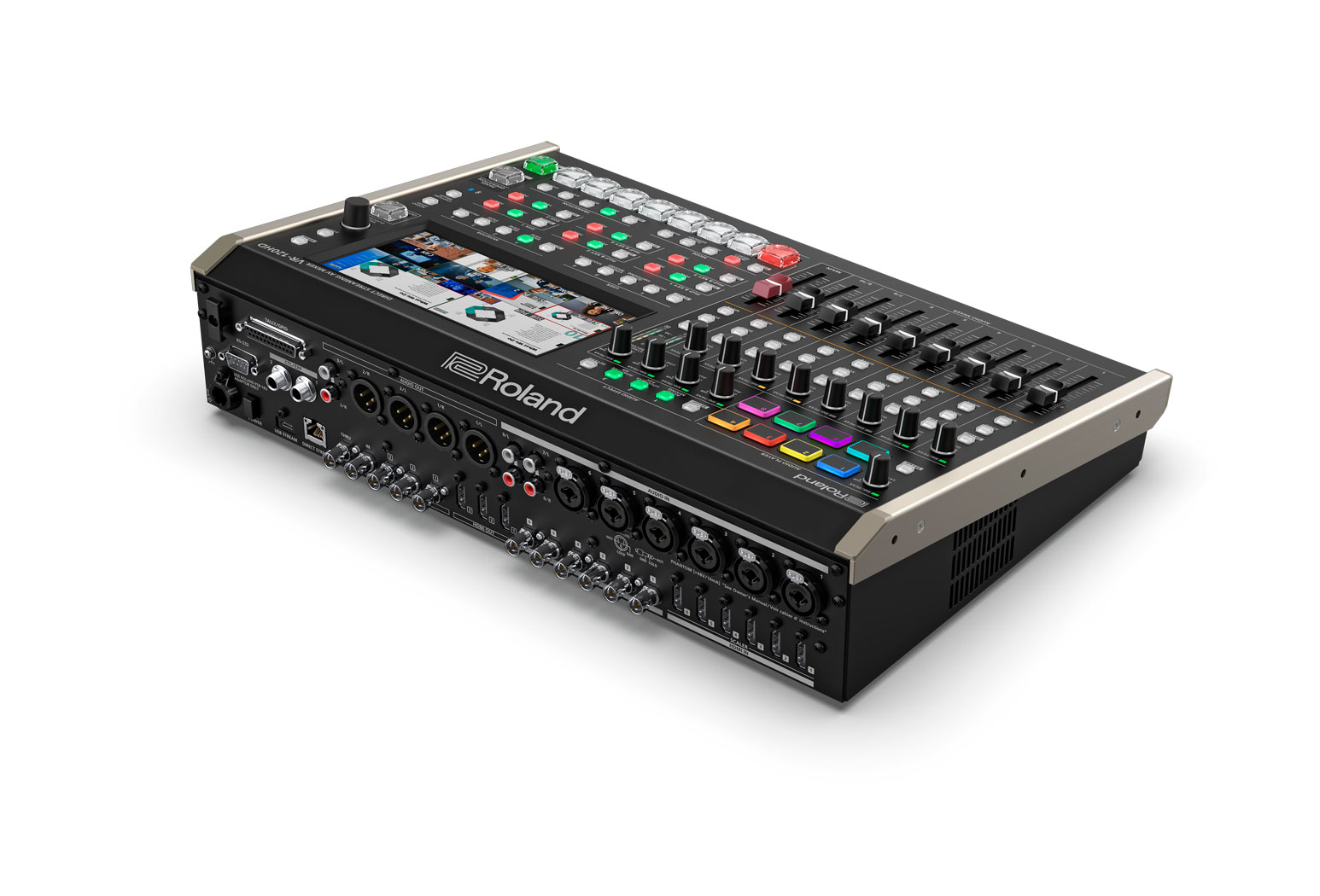 Roland VR-120HD 4-Kanal Streaming AV-Mixer 7" Touchscreen HD-SDI HDMI Schwarz