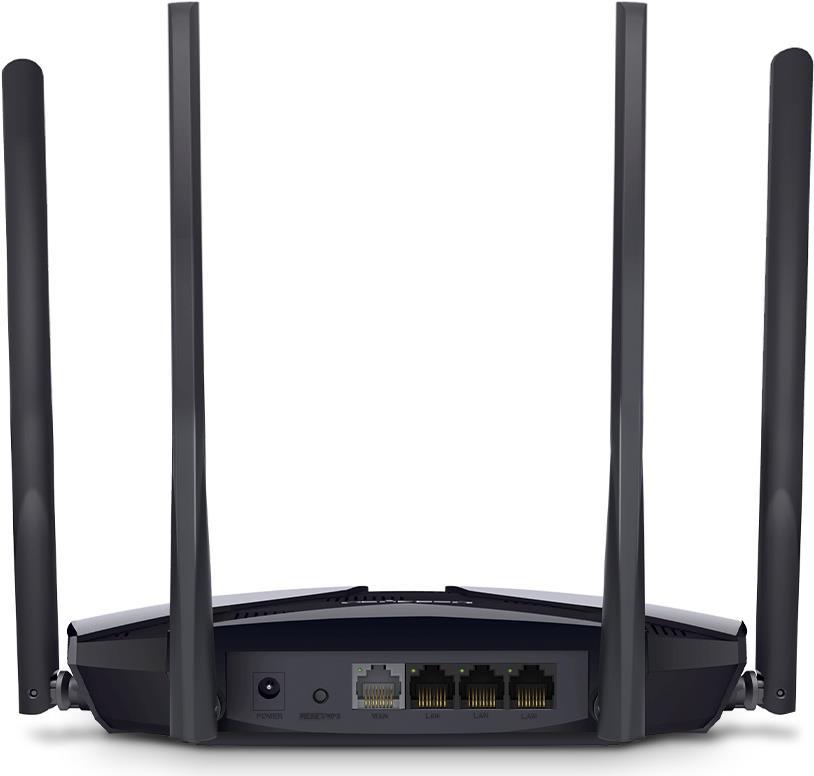 Mercusys MR70X Wi-Fi 6 Dual-Band WLAN-Router Schwarz