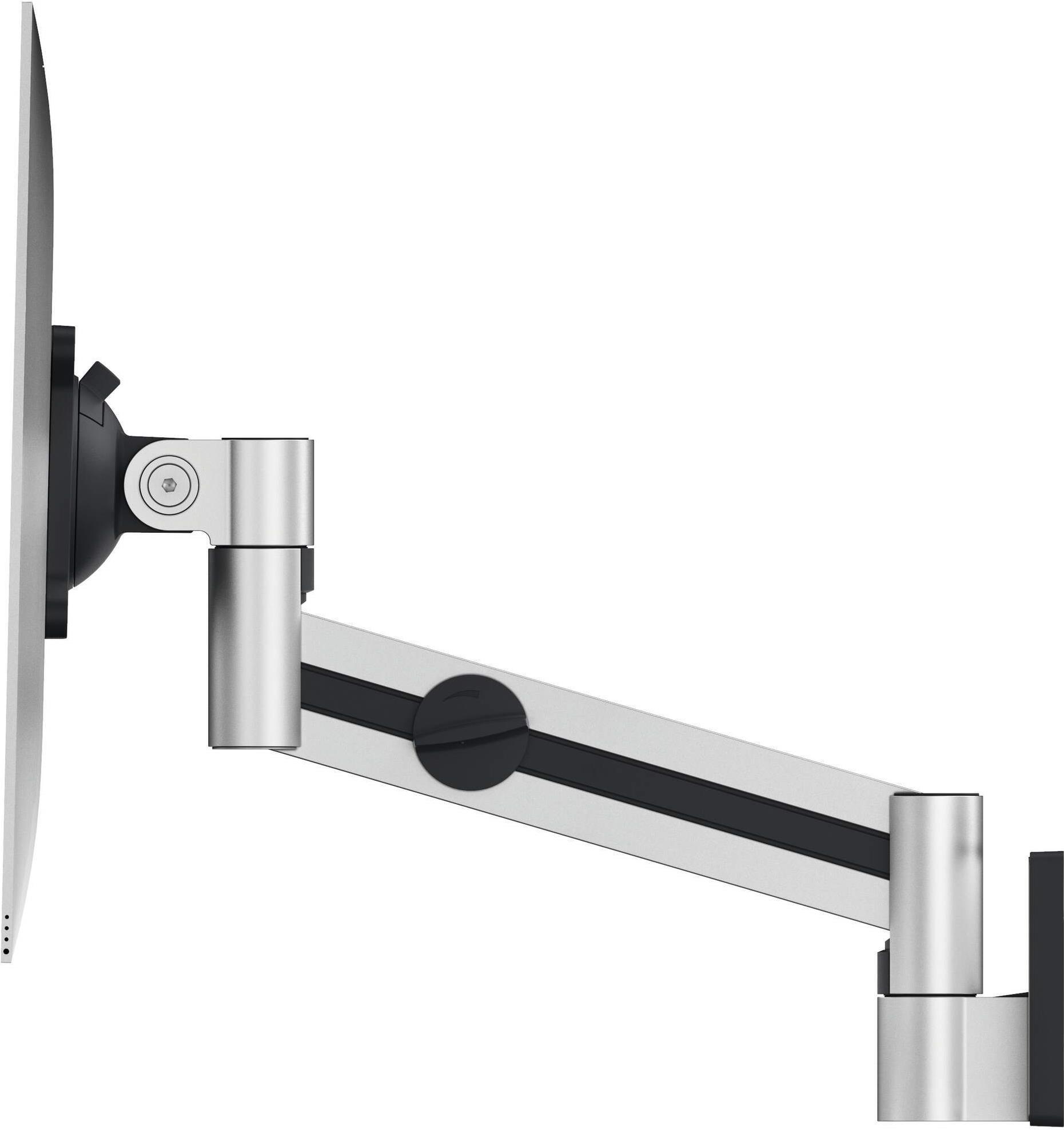 DURABLE Monitor Halterung PRO mit Arm für 1 Monitor 21"-38", 8 kg, VESA 75x75-100x100, Silber