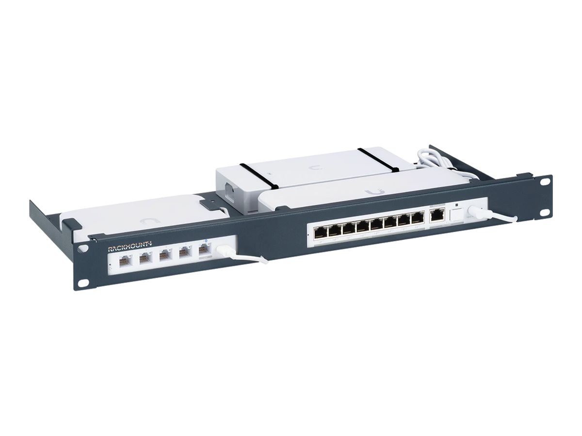 Rackmount.IT RM-UB-T8 Rack-Montagesatz für Netzwerkgeräte 1U 19" Metallic Dark Blue