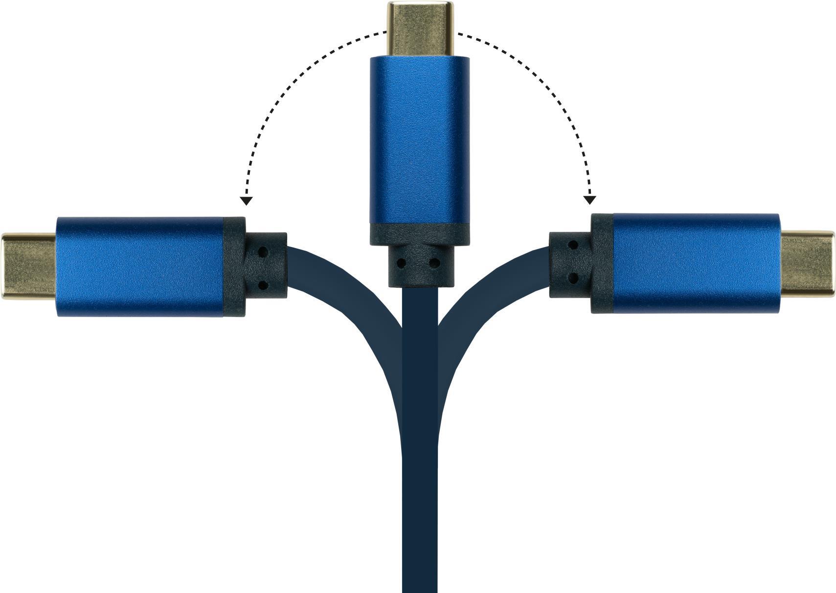 GOOD CONNECTIONS Adapterka SmartFLEX USB-C an DP1.2 blau 2m