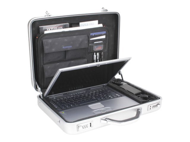 ALUMAXX MERCATO Laptop-Attaché-Koffer Aluminium 17" Silber