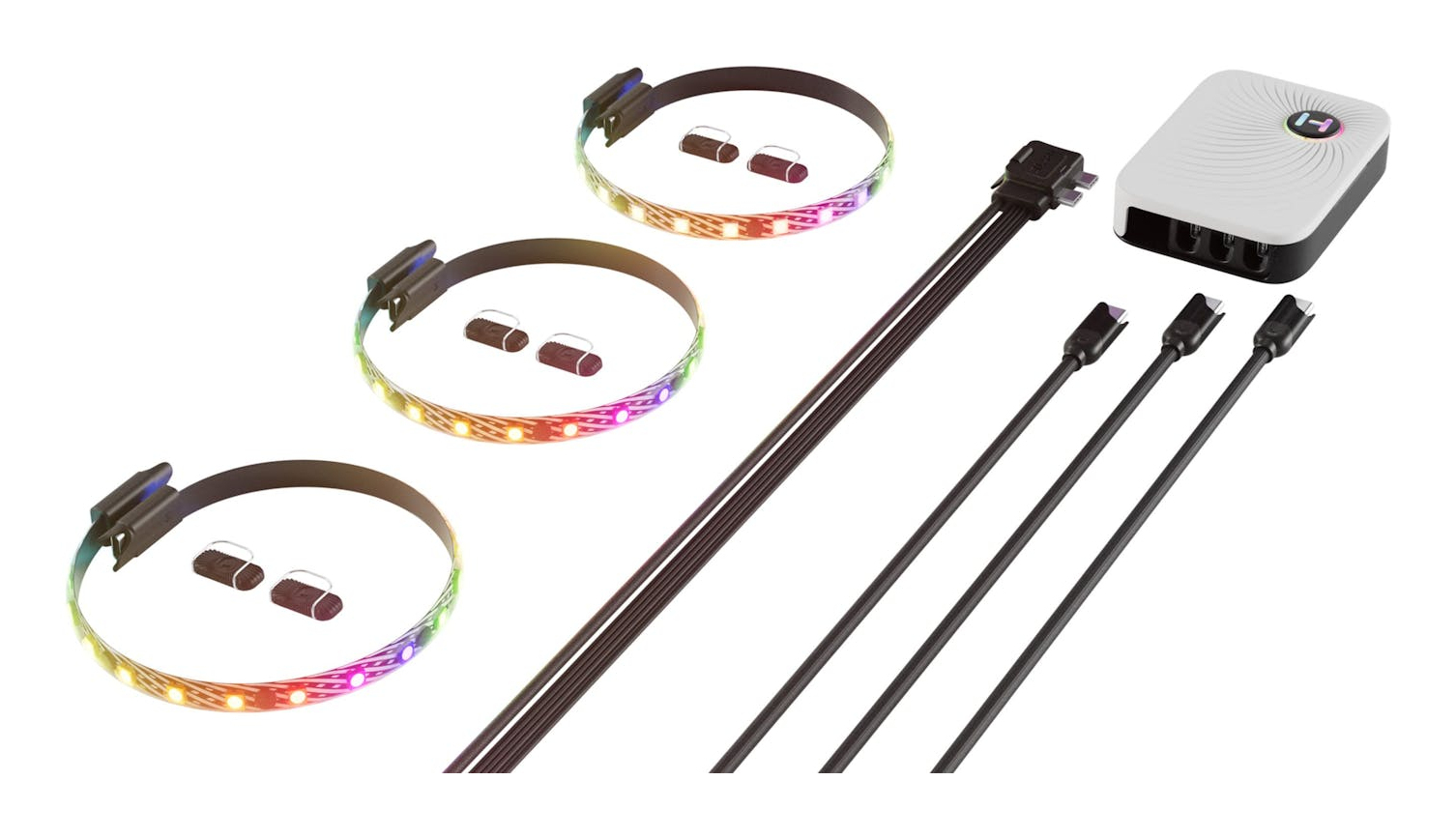 HYTE LS10 LED-Streifen 3er-Set mit NP50 12 V Mehrfarbig