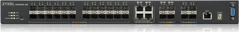 ZYXEL XGS4600-32F L3 Managed Switch, 24 port Gig SFP, 4 dual pers