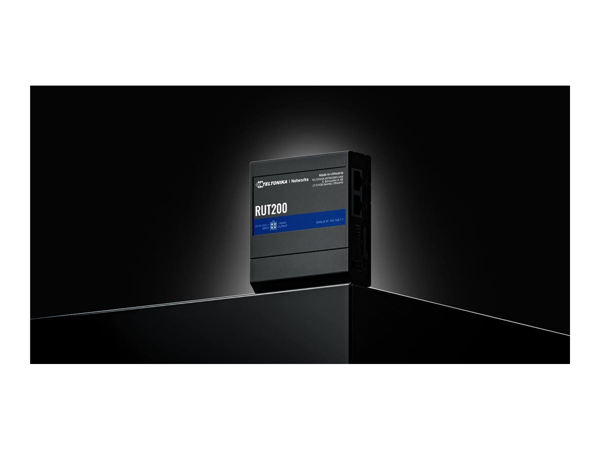 Teltonika RUT200 4G LTE Router 100 Mbps Schwarz