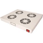 ROLINE 19 Zoll Lüftereinheit 4 Lüfter ON/OFF grau (26.21.0305)