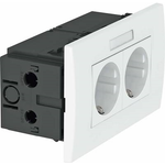 Vertr Steckdoseneinheit 2fach 84x140x59 rws SDE-R (6119427)