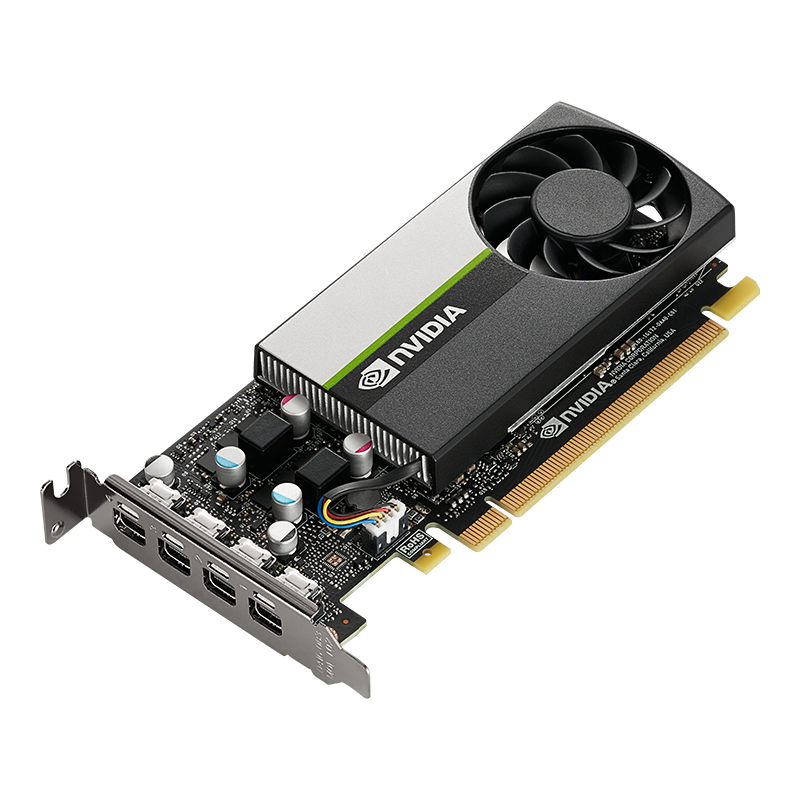 PNY NVIDIA Quadro T1000 4 GB GDDR6 Low-Profile Grafikkarte 4x Mini DisplayPort