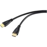 SpeaKa Professional HDMI Monitor, TV, Monitor, AV Anschlusskabel [1x HDMI-Stecker - 1x HDMI-Stecker] 0.5 m Schwarz (SP-10133276)
