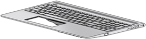 HP L01924-A41 Notebook-Ersatzteil Gehäuse-Unterteil+Tastatur (L01924-A41)