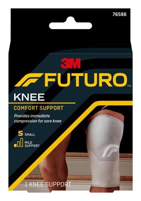 FUTURO Comfort Lift Kniebandage 76586 Größe S 30,5–36,8 cm Grau