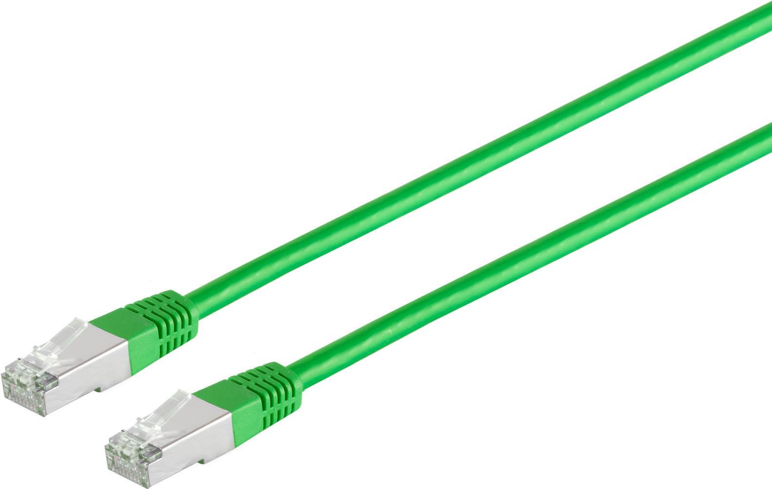 Patchkabel RJ45 F/UTP C5e 15.0m Green (FTP) bulk