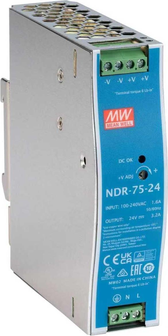 Ernitec ELECTRA-PWR-75-24 DIN-Rail Netzteil 24 V DC 75 W Blau