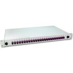 Lightwin LWL Spleissbox, 24 Fasern, 24x SC Multimode, 50/125µm OM4 Pigtail Spleißboxen (SPBOX 24G50 OM4 SC)