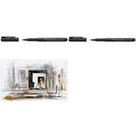 FABER-CASTELL Tuschestift PITT artist pen Fude, schwarz mit pigmentierter Zeichentusche, hoch lichtbeständig, - 1 Stück (167894)