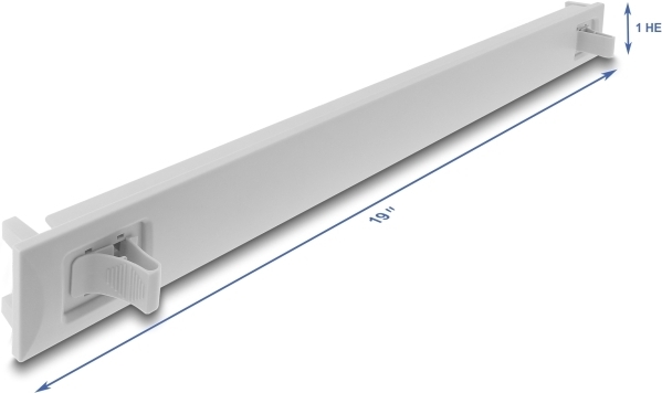Delock 48.26cm 19Zoll 1 HE Blindpanel ABS Kunststoff mit Einrastfunktion Snap-In (67274)