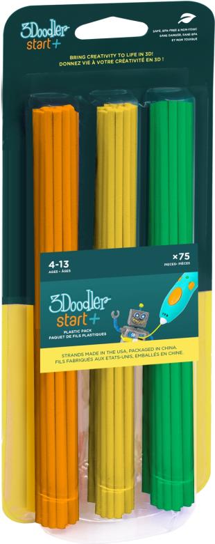 3Doodler Start 3DS-ECO-MIX2-75 3D-Druckmaterial Kompostierbarer Kunststoff Grün (3DS-ECO-MIX2-75)