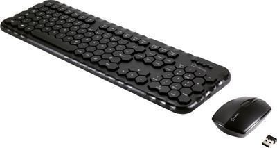 Renkforce RF-4326424 Tastatur RF Wireless QWERTZ Deutsch Schwarz (RF-4326424)