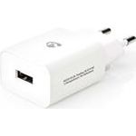 Nedis Netzladegerät 12 W 1x 2.4 A A - Anzahl der Ausgänge: 1x USB-A, Kein Kabel im Lieferumfang enthalten, Single Voltage Output, weiß (WCHAU242AWT)