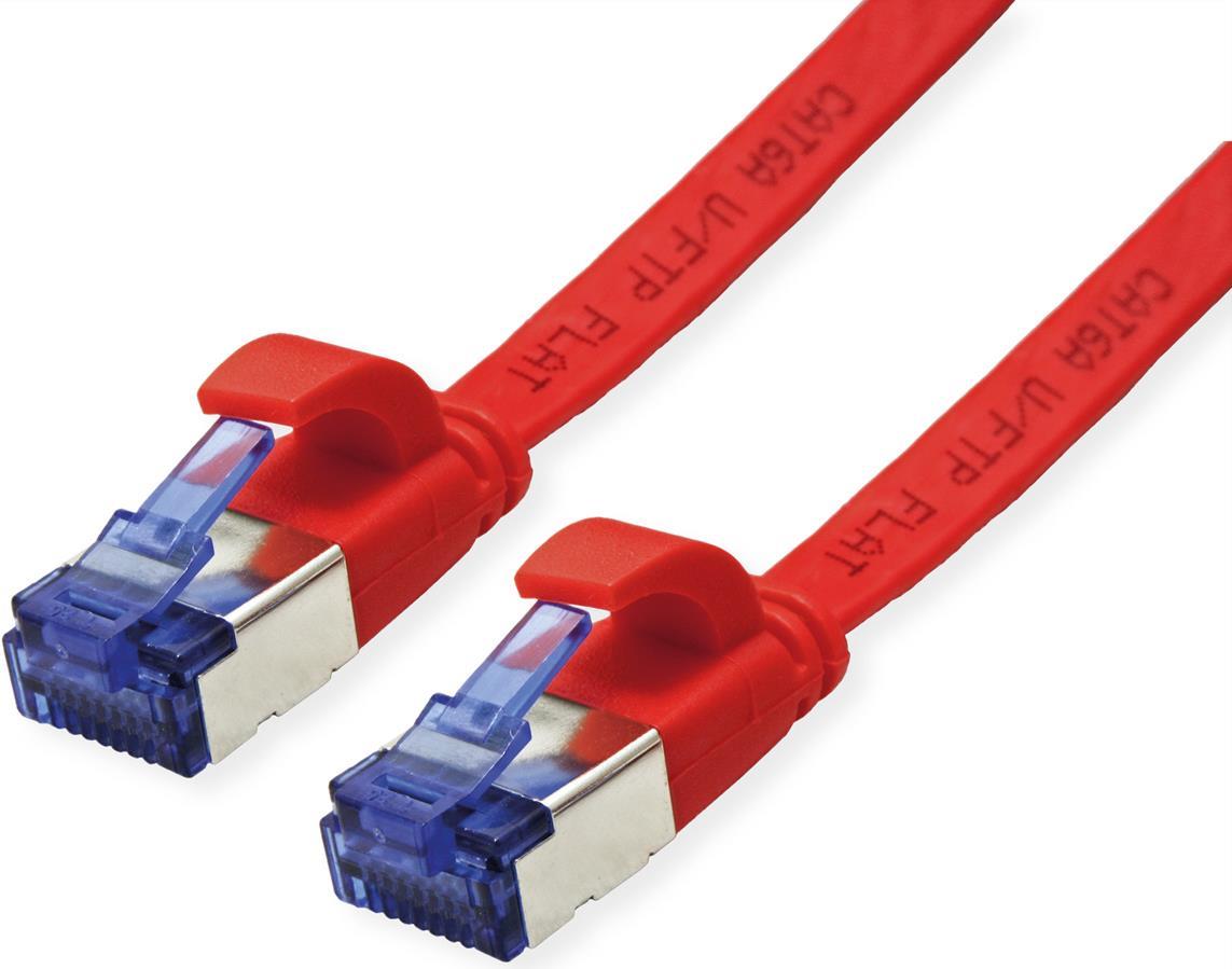 VALUE Patchkabel Kat.6A (Class EA) FTP, extra-flach, rot, 1 m (21.99.2121)