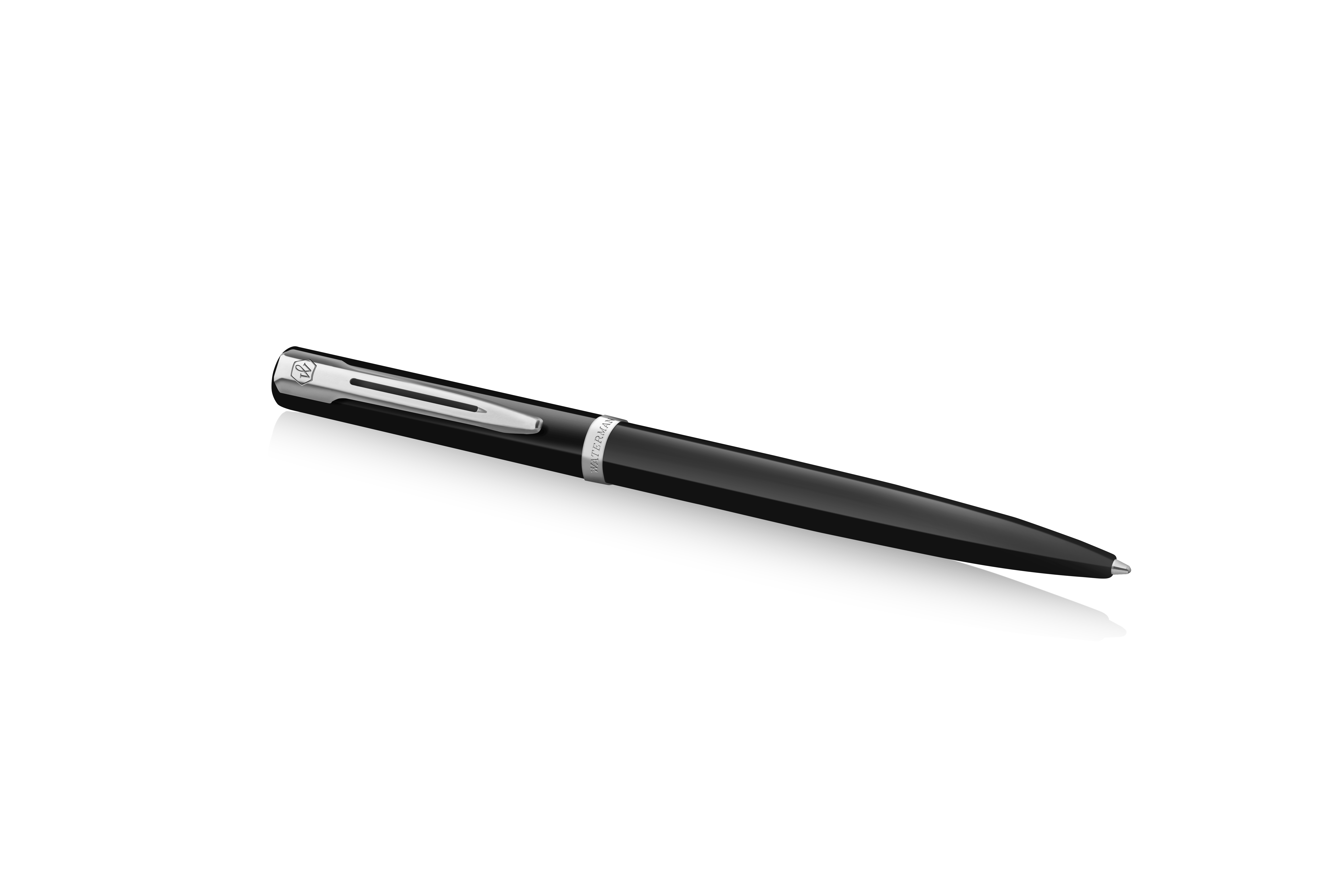 WATERMAN Impression Druckkugelschreiber Schwarz Blau Medium Geschenkbox