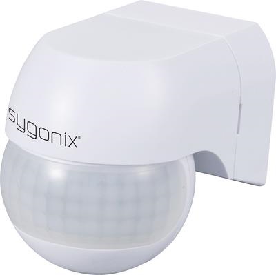 Sygonix SY-6733024 Wand Oberflächenmontage PIR-Bewegungsmelder 360° 180° Relais Weiß (SY-6733024)