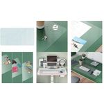 LEITZ Schreibunterlage, 700 x 360 mm, aus PVC, transparent matt-transparentes Design, rutschfest, abgerundete Ecken, - 1 Stück (53810003)