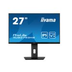iiyama ProLite XUB2793HS 27" 16:9 Full HD IPS Display schwarz 69cm (27"), 1920 x 1080 IPS 100Hz, 1ms, DisplayPort, HDMI, Lautsprecher 2x 2W, VESA 100x100, höhenverstellbar, Pivot, neigbar, drehbar, EEK: E (22kWh/1000h, 69cm) [Energieklasse E] (XUB2793HS-B7)