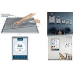 EUROPEL Plakatrahmen Premium, DIN B1, 25 mm, silber eloxiert aus eloxiertem Aluminium, abgerundetes Rahmenprofil 25 mm, - 1 Stück (355021)