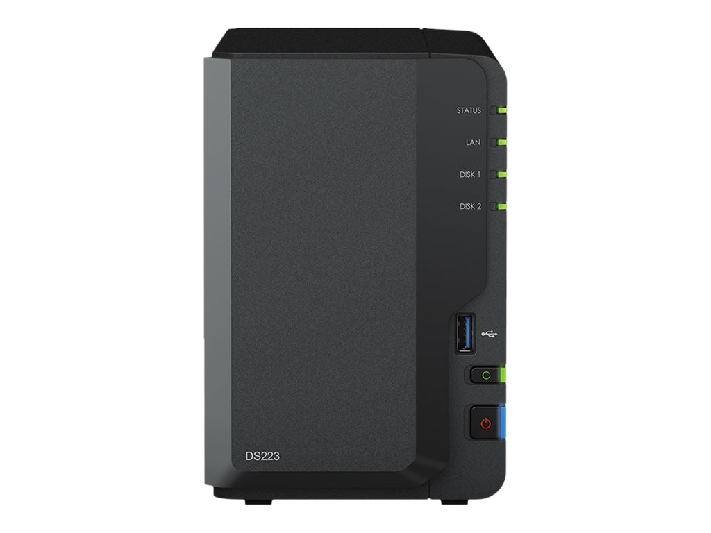 Synology DiskStation DS223 NAS-Server 2 Einschübe 2 GB Schwarz