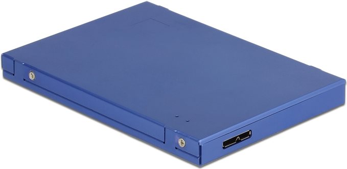 Delock 2.5? Konverter USB 3.1 Micro-B Buchse > M.2 / mSATA mit Gehäuse (62731)