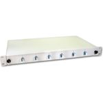 Lightwin LWL Spleissbox, 12 Fasern, 6x DLC Singlemode, 9/125µm OS2 G657.A1 Pigtail Spleißboxen (SPBOX 12E09 OS2 DLC)