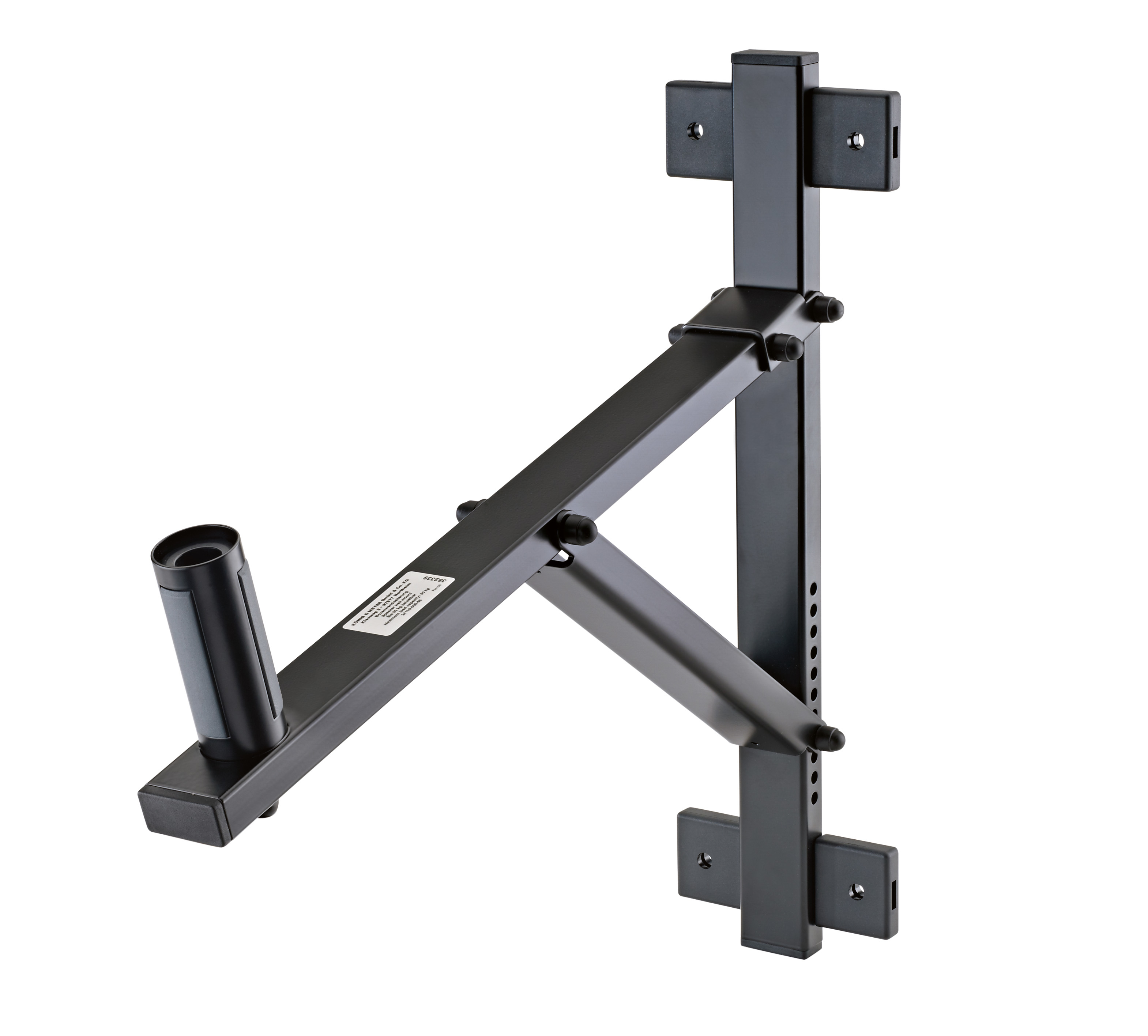 König & Meyer 24110 Lautsprecher-Wandhalterung Stahl 50 kg 0-22° Schwarz