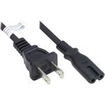 Alcasa P4070-S018 Stromkabel Schwarz 1,8 m NEMA 1-15P C7-Koppler (P4070-S018)