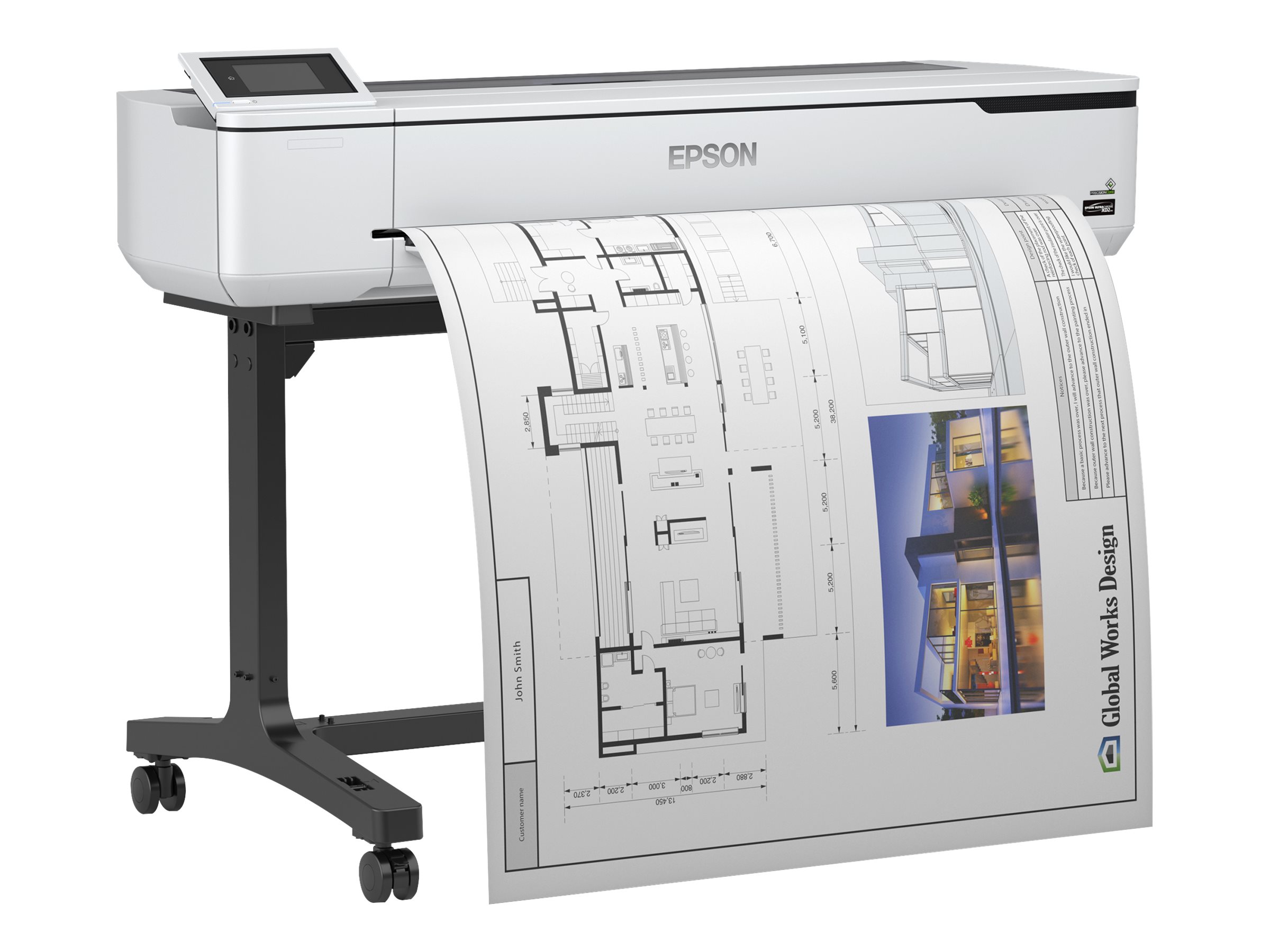 Epson SureColor SC-T5100 Großformatdrucker 36" Tintenstrahl 2400 x 1200 dpi WLAN/LAN/USB Schwarz/Weiß