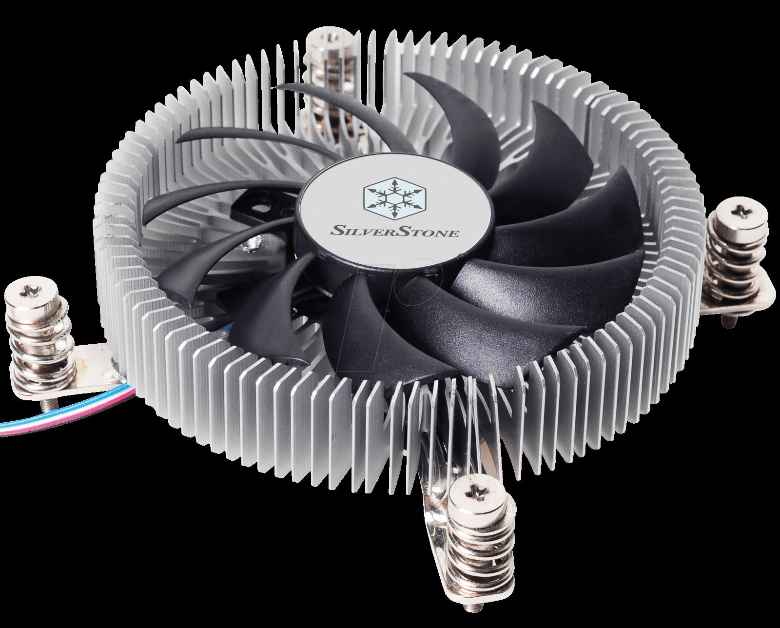 Silverstone Nitrogon NT07-115X Low Profile Prozessor-Luftkühler Schwarz, Metallisch
