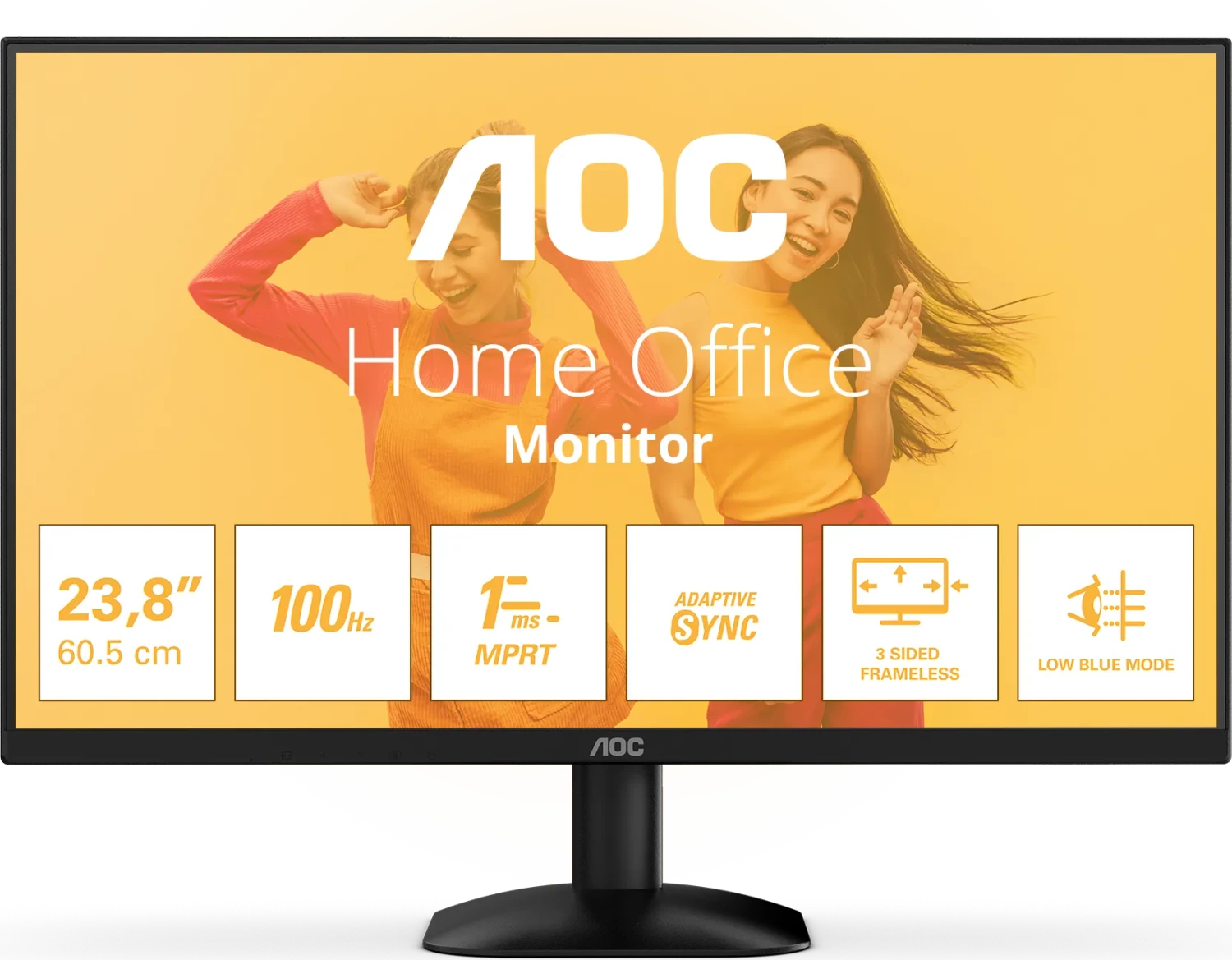 AOC 24B35HM2 Monitor 60,5 cm (23,8") Full HD VA 100Hz Schwarz (24B35HM2)