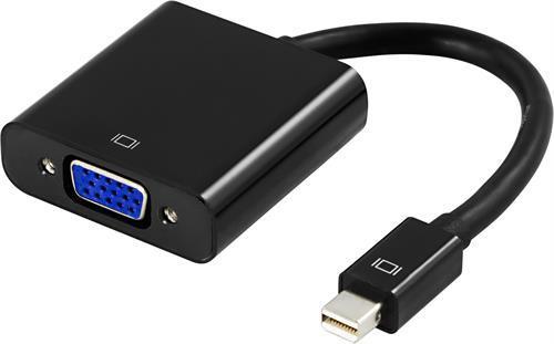 Deltaco DP-VGA3 Videokabel-Adapter 0,2 m mini DisplayPort VGA Schwarz (DP-VGA3)