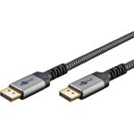 Goobay 65266 DisplayPort-Kabel 3 m Schwarz - Silber (65266)