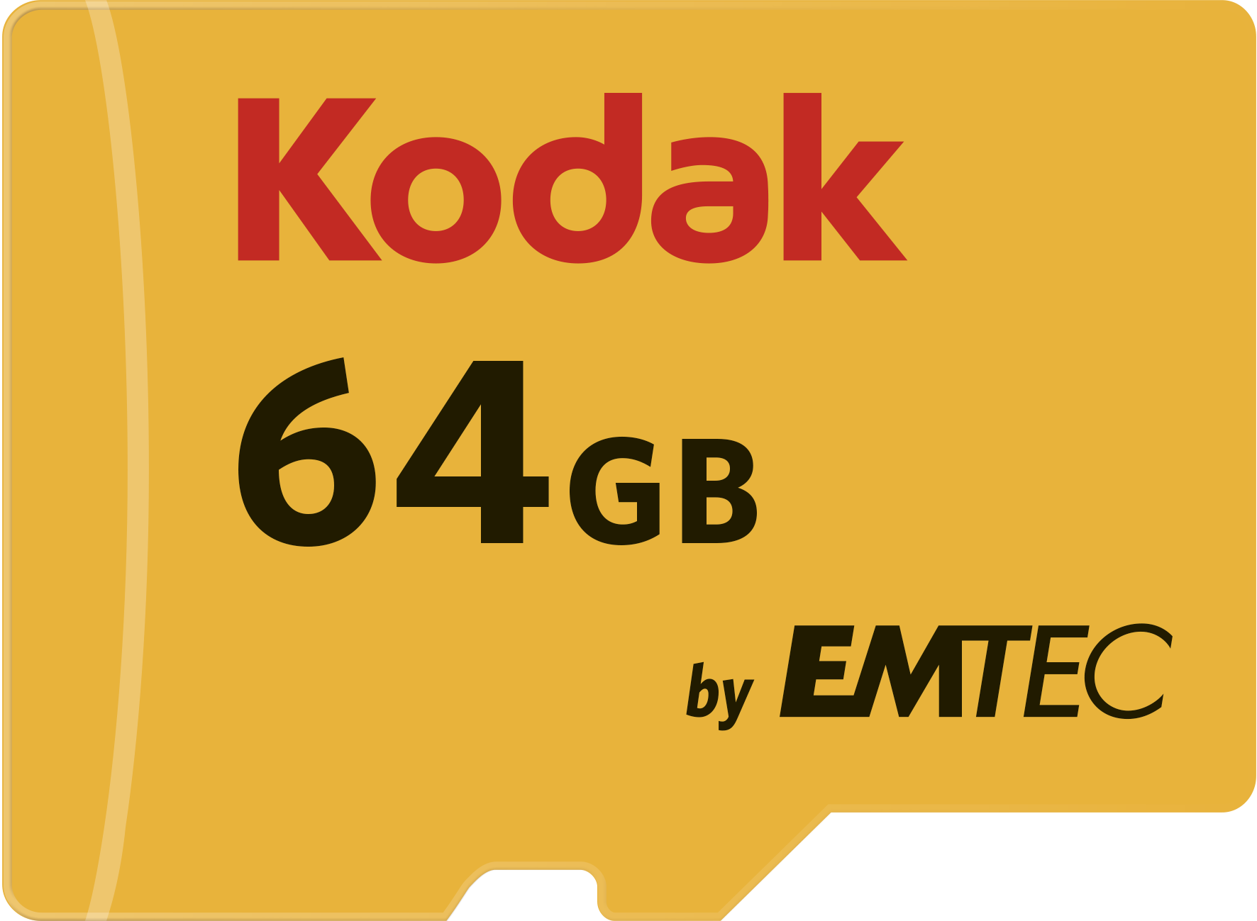 SD MicroSD Card  64GB KODAK Gold+  SDHC CL10 &Adapter Bliste