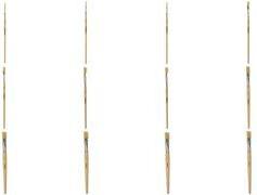 kangaro Borstenpinsel, flach, Größe 20, unlackiertes Holz Lyoner-Pinsel aus weichem Schweinehaar, Aluminiumhülse, - 1 Stück (K-840320)